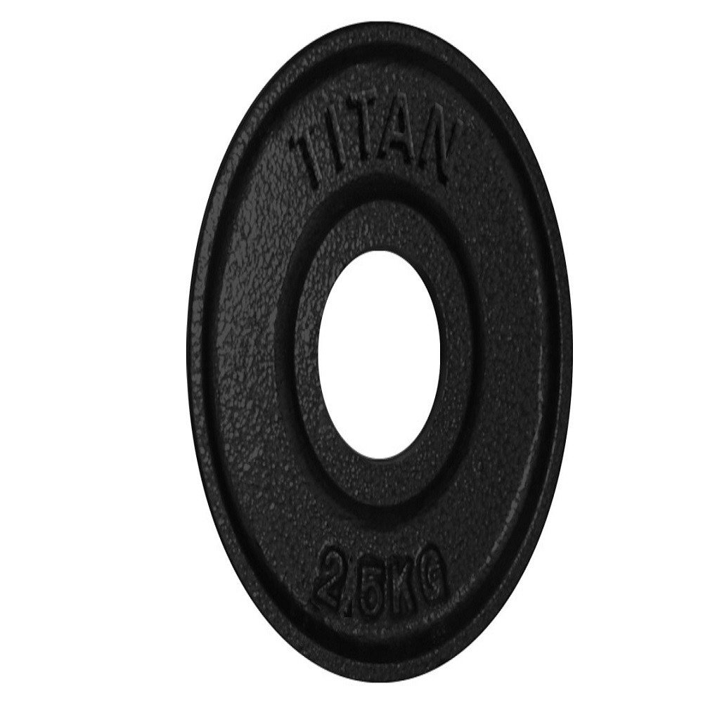 Läs mer om TITAN Box Viktskiva Plate Cast Iron Black - 2.5 kg