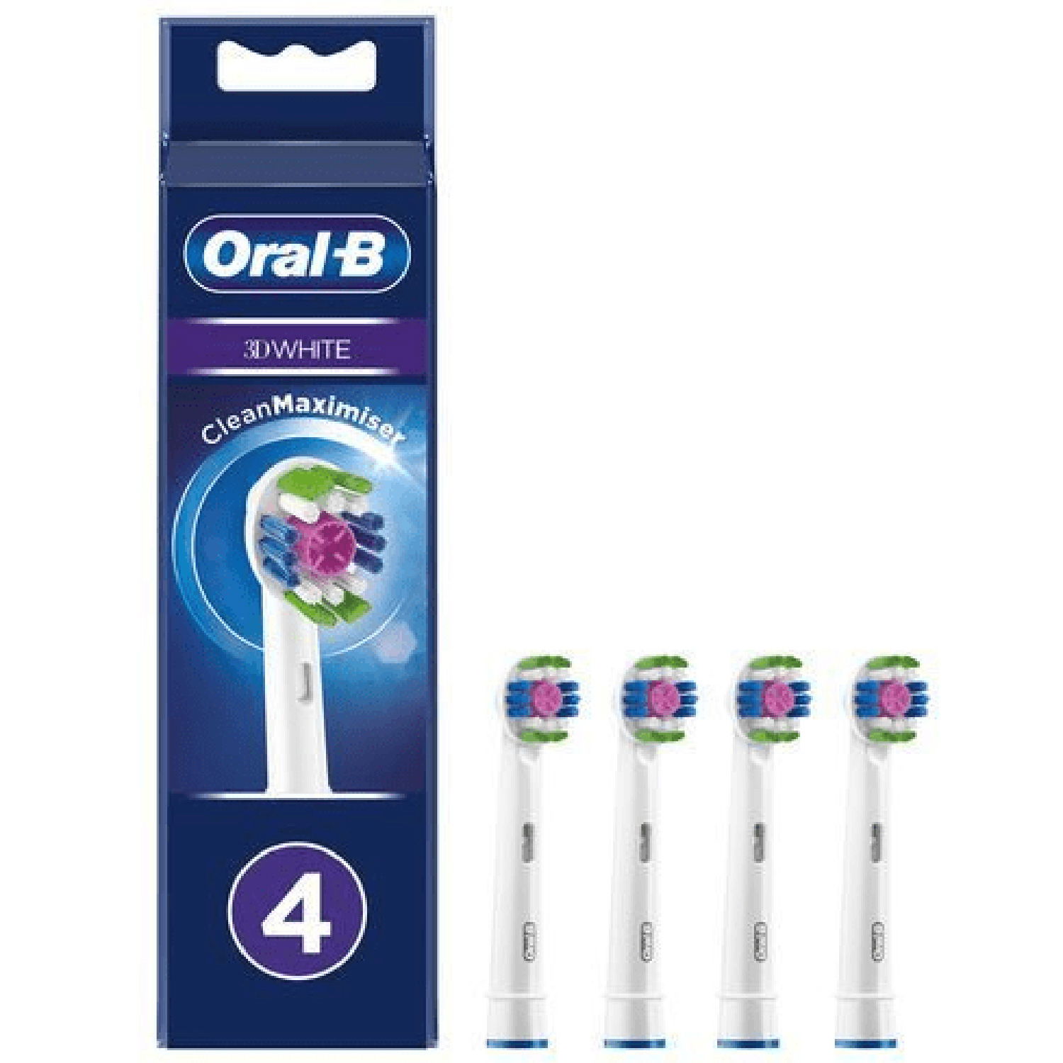 Läs mer om Oral B Borsthuvud 3D White 4st