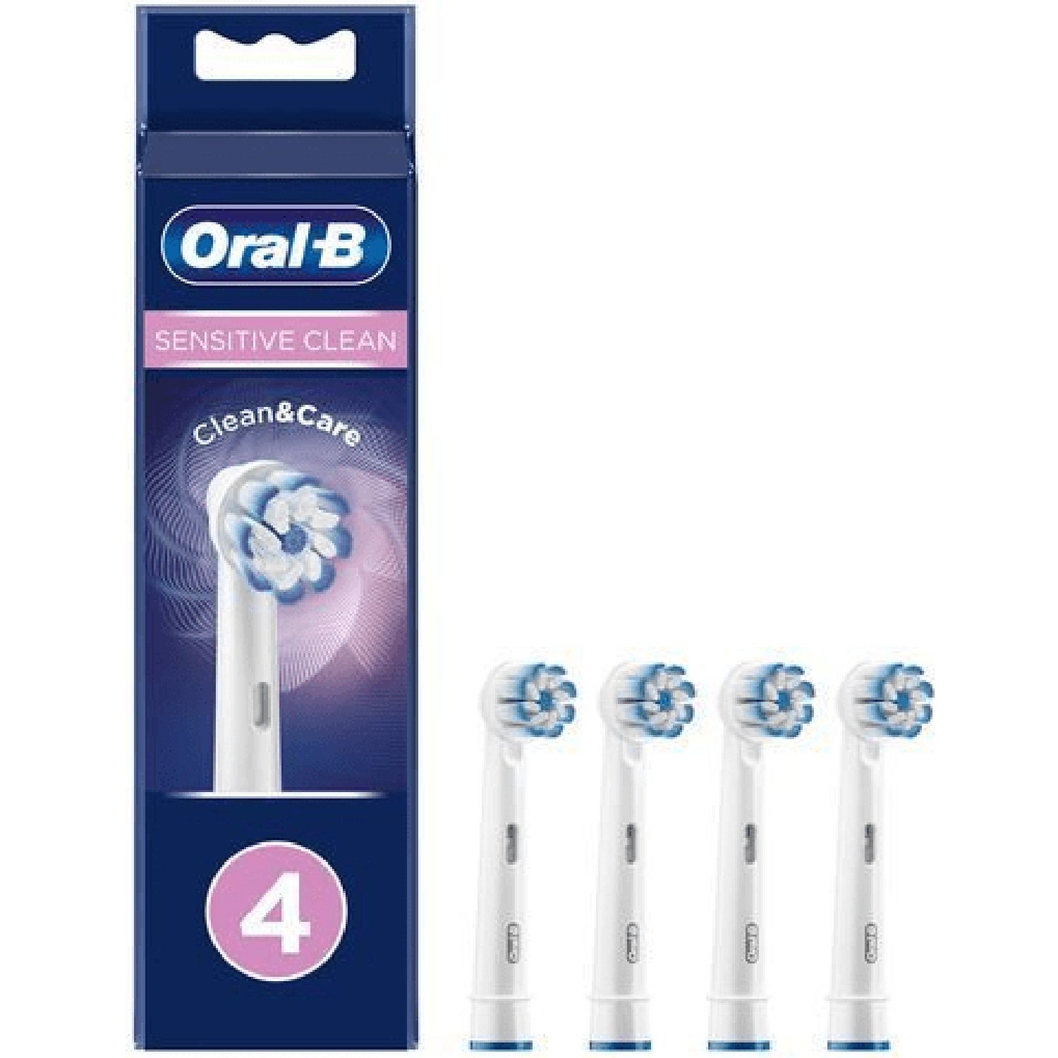 Oral B Borsthuvud Sensitive Clean & Care 4st