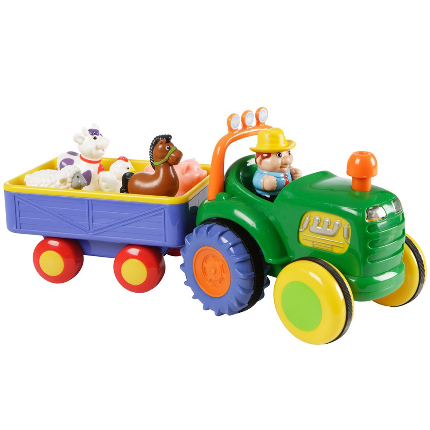 Läs mer om Happy Baby Farm Tractor med Trailer