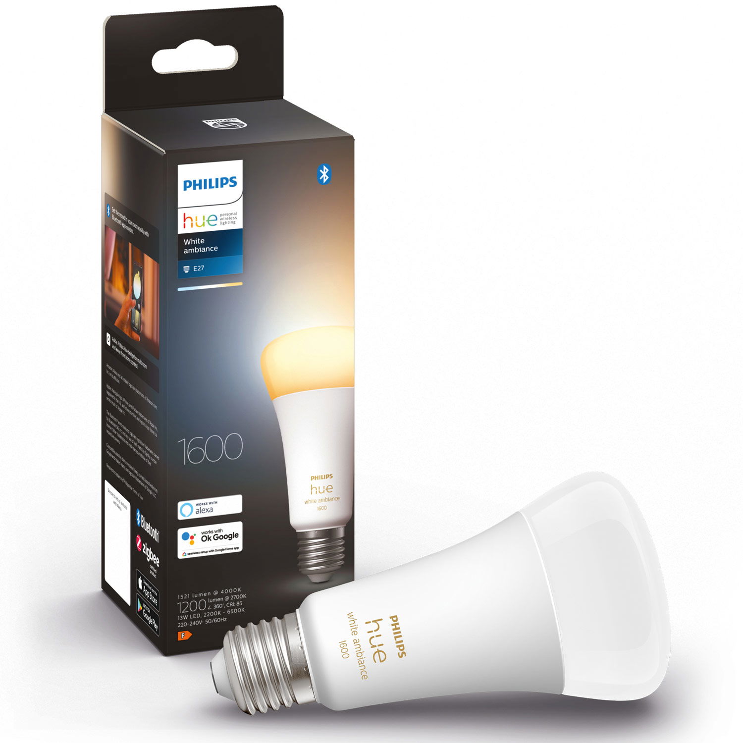 Läs mer om Philips Hue White Ambiance E27 1600lm 1-pack