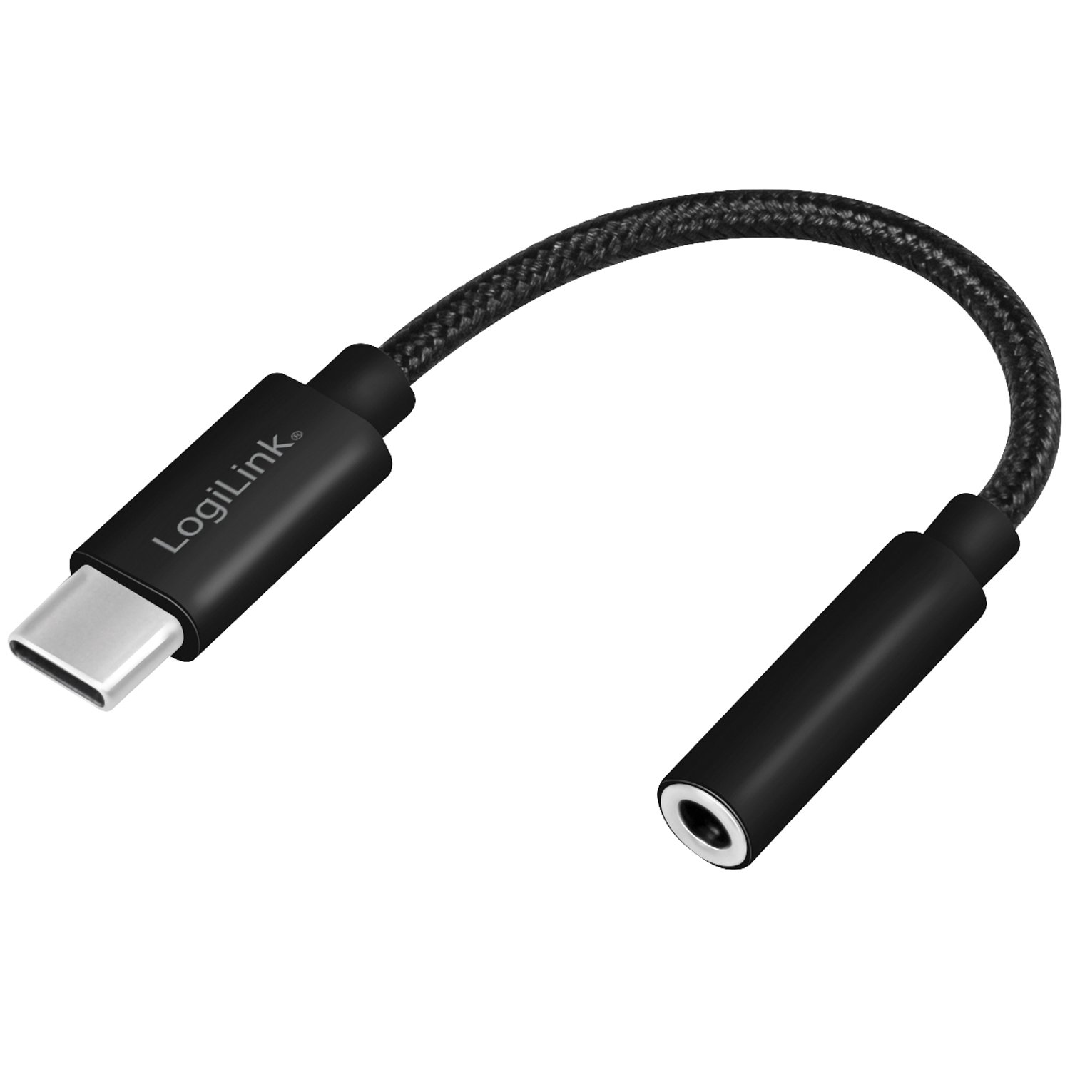 Läs mer om LogiLink USB-C 3,5mm-ljudadapter m DAC 13cm nylonkabel