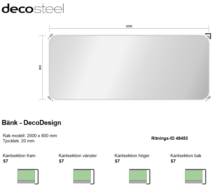 Läs mer om Decosteel DecoDesign diskbänk måttanpassad 48453