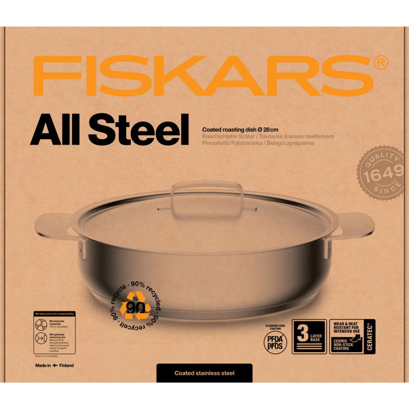 Fiskars All Steel Ugnspanna 28 Cm