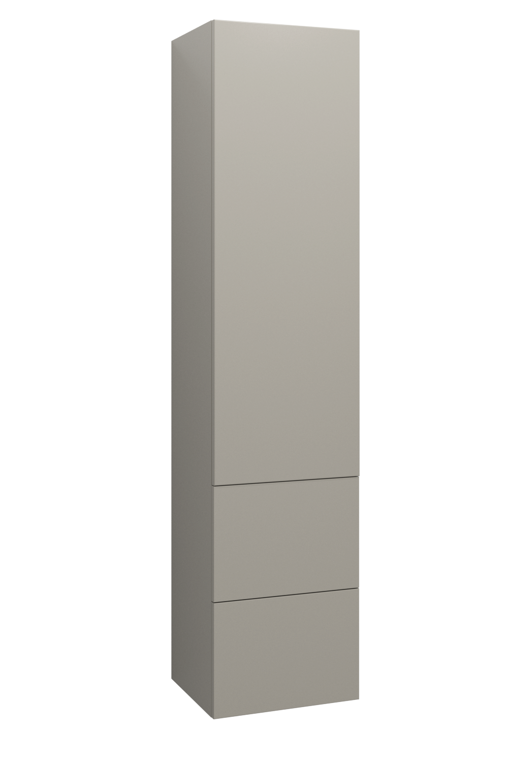 Läs mer om Ballingslöv Högskåp Med 1 Dörr och 2 Lådor 40 cm - Pärlgrå Vänster