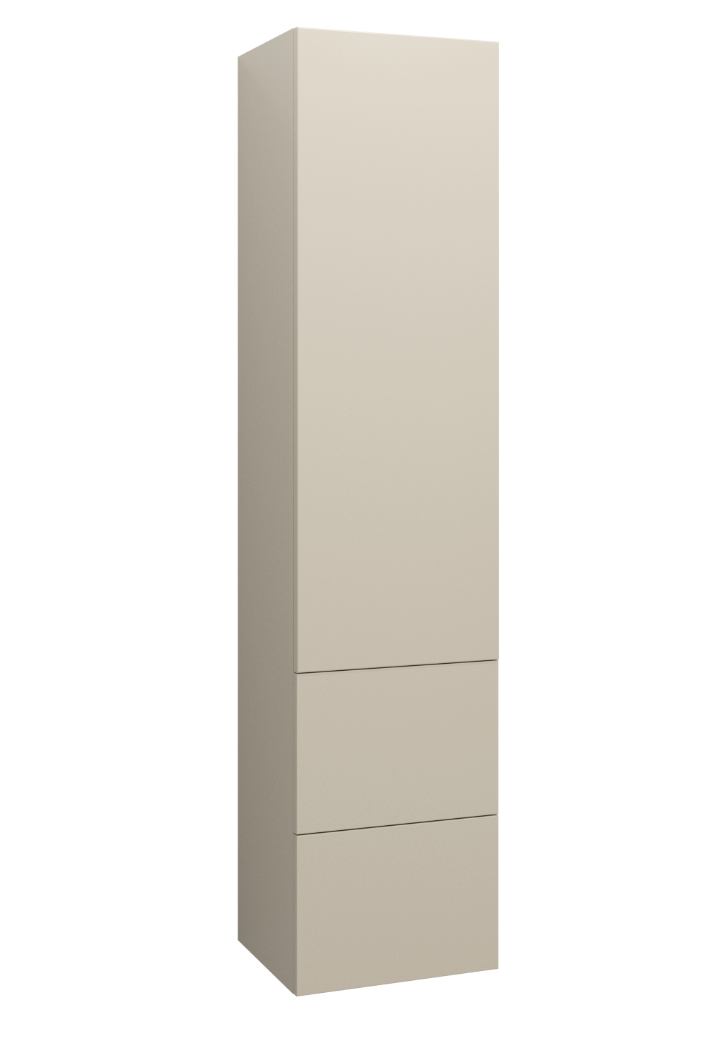Läs mer om Ballingslöv Högskåp Med 1 Dörr och 2 Lådor 40 cm - Ostronbeige Vänster