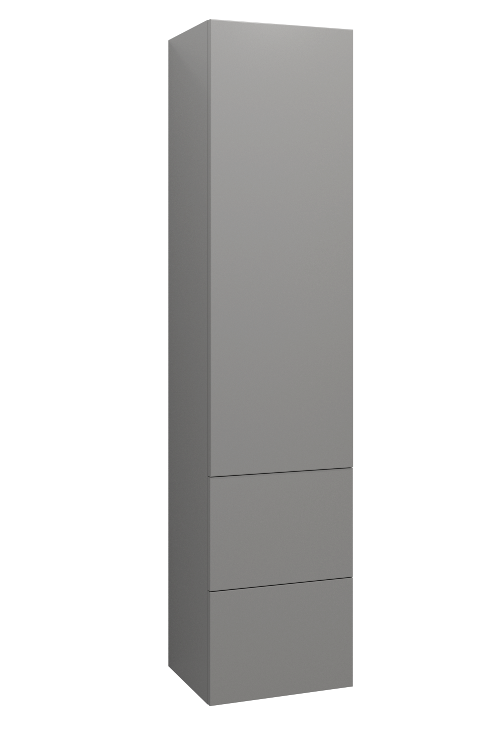 Läs mer om Ballingslöv Högskåp Med 1 Dörr och 2 Lådor 40 cm - Mörkgrå Höger