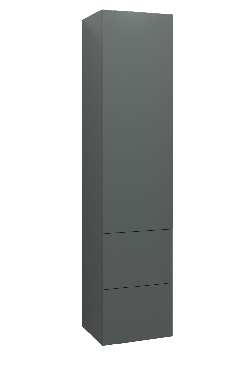 Läs mer om Ballingslöv Högskåp Med 1 Dörr och 2 Lådor 40 cm - Gröngrå Vänster