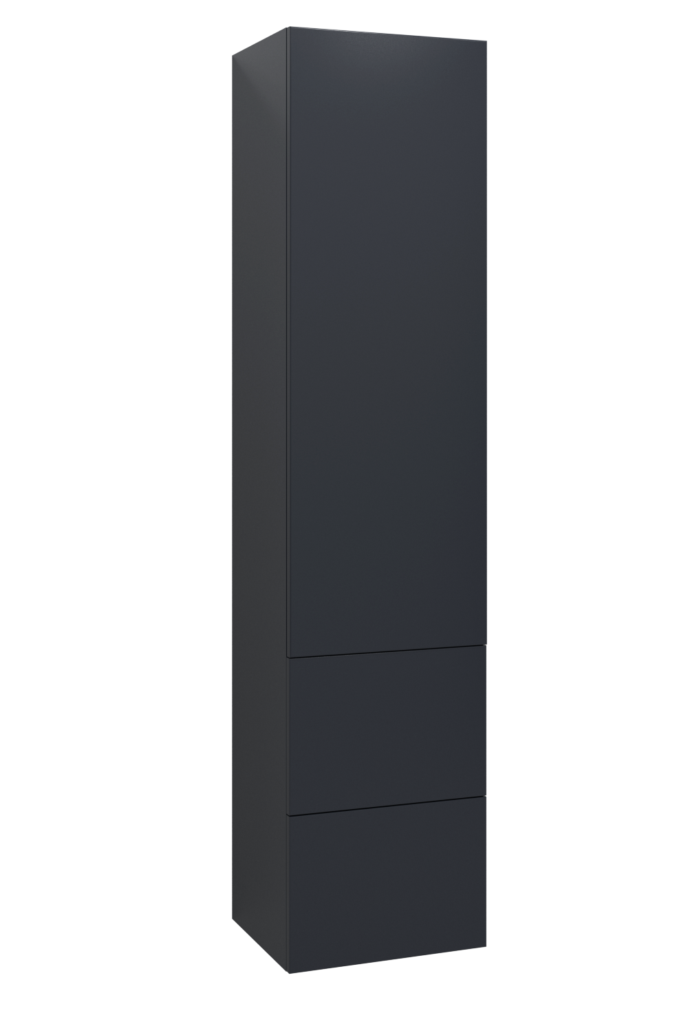 Ballingslöv Högskåp Med 1 Dörr och 2 Lådor 40 cm - Mörkblå Höger