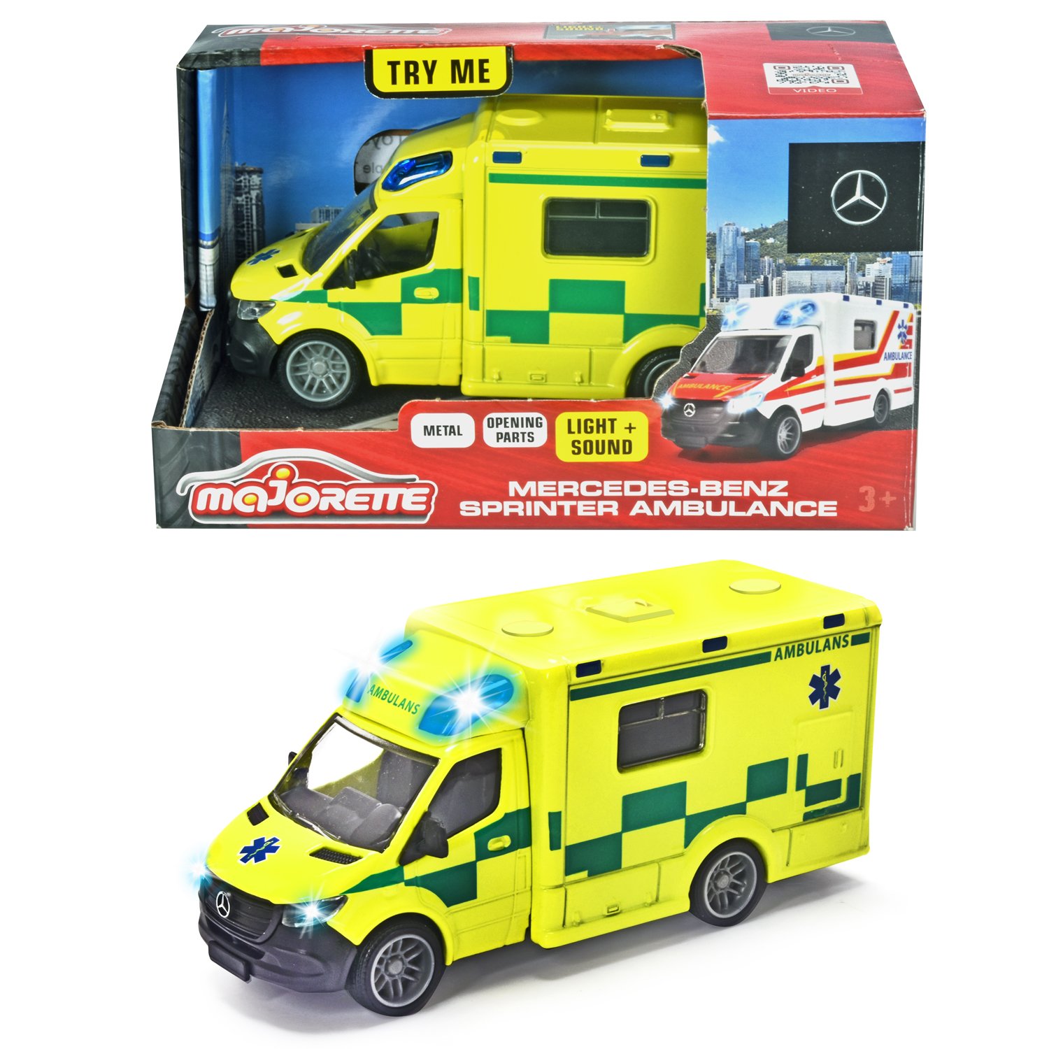 Läs mer om Majorette Mercedes-Benz Sprinter Svensk Ambulans