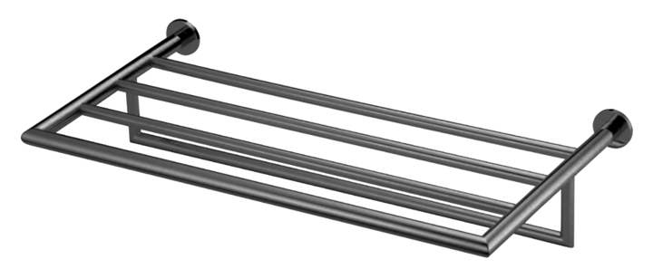 Läs mer om Tapwell Handdukshylla TA814 Borstad Black chrome