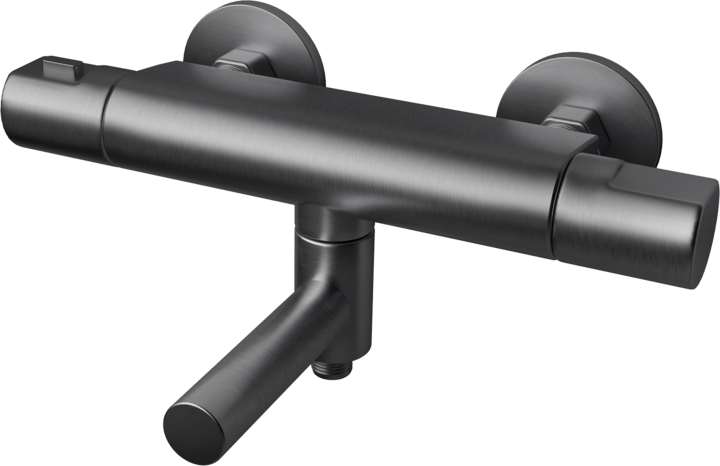 Tapwell Dusch- och Badkarsblandare ARM022-160 Borstad Black Chrome