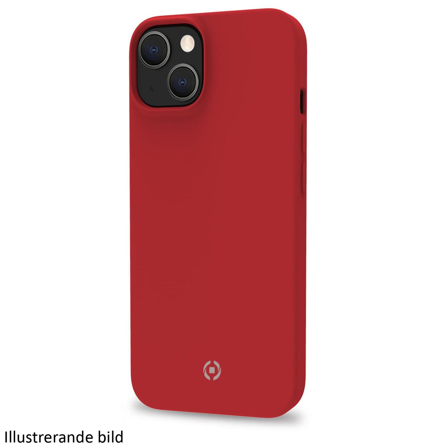 Celly Cromo Soft rubber case iPhone 15 Röd