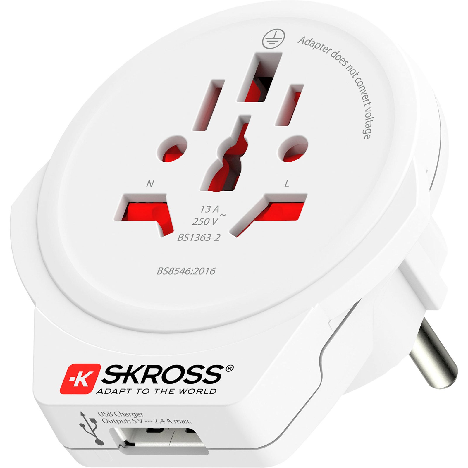 Läs mer om SKROSS El-Adapter Europa med USB