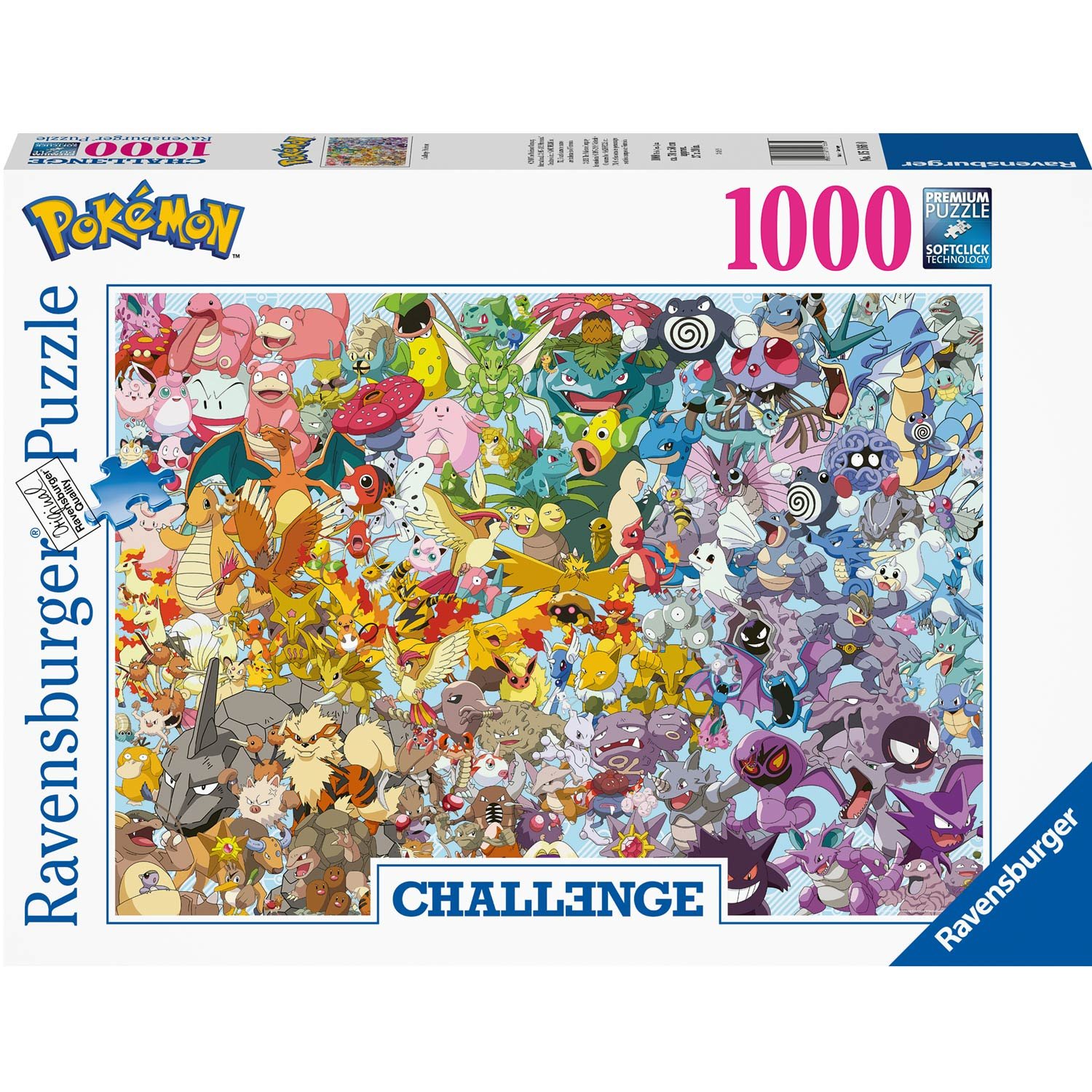 Ravensburger Pussel Challenge Puz.-Pokémon 1000p