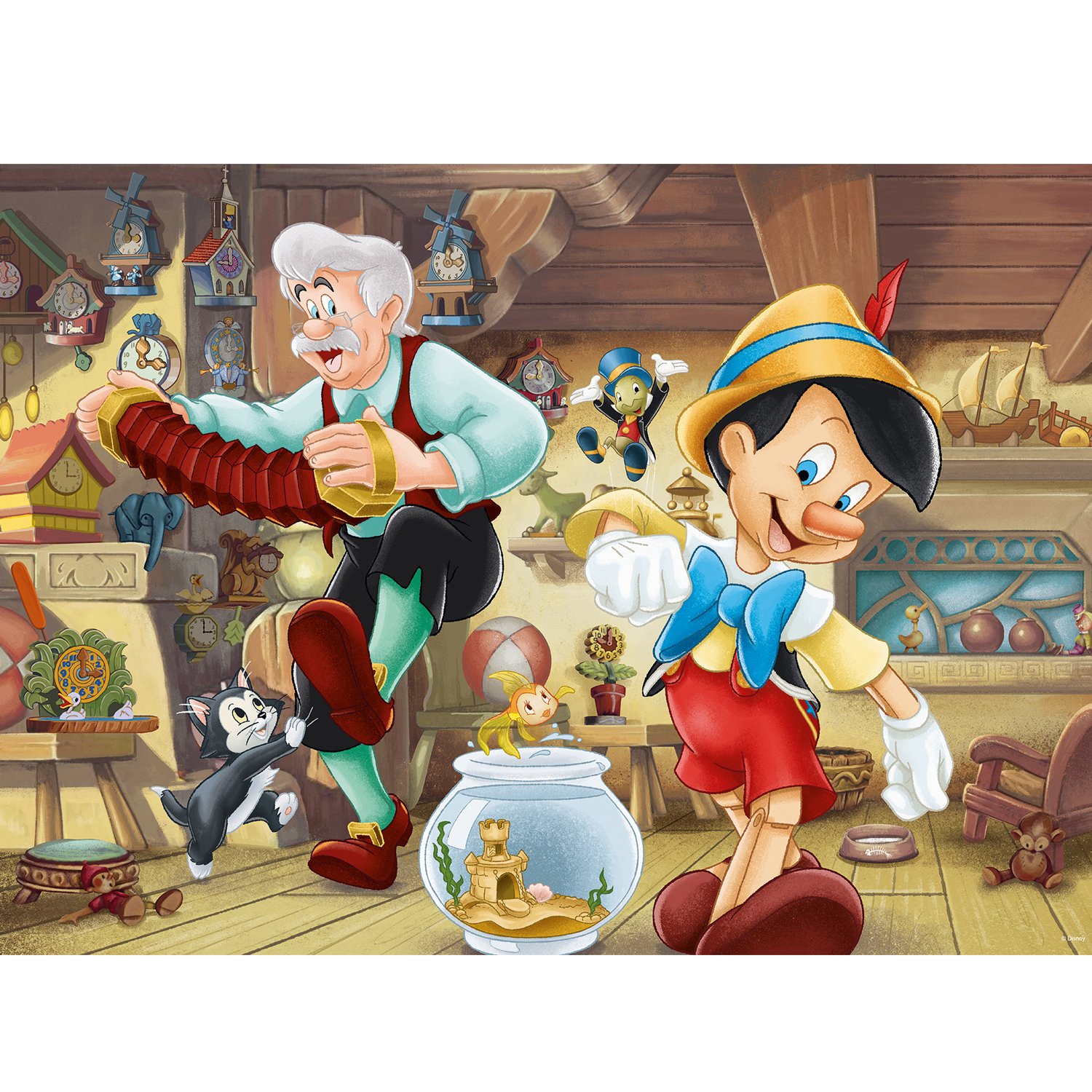 Läs mer om Ravensburger Pussel Pinocchio 1000p