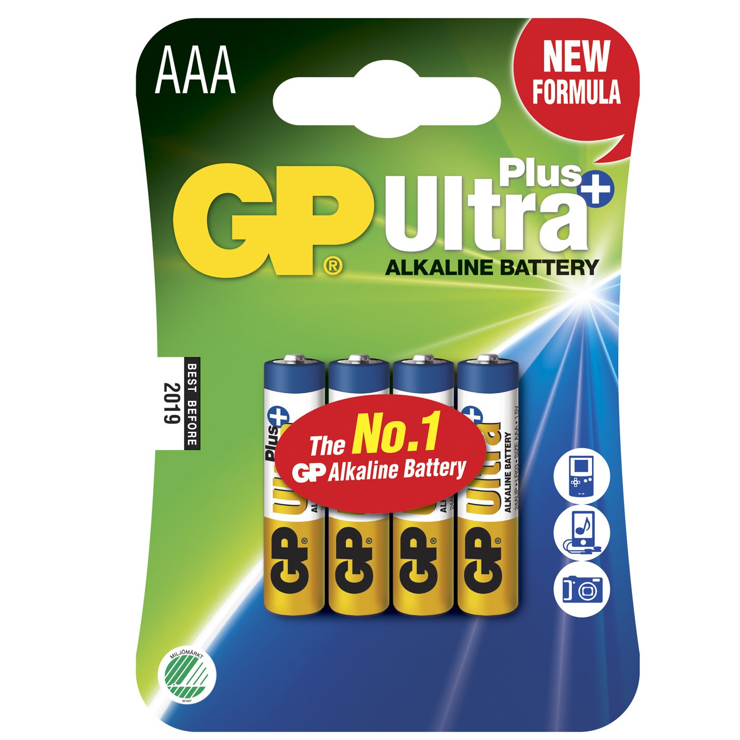 Läs mer om GP Ultra Plus Alkaline AAA 4-pack
