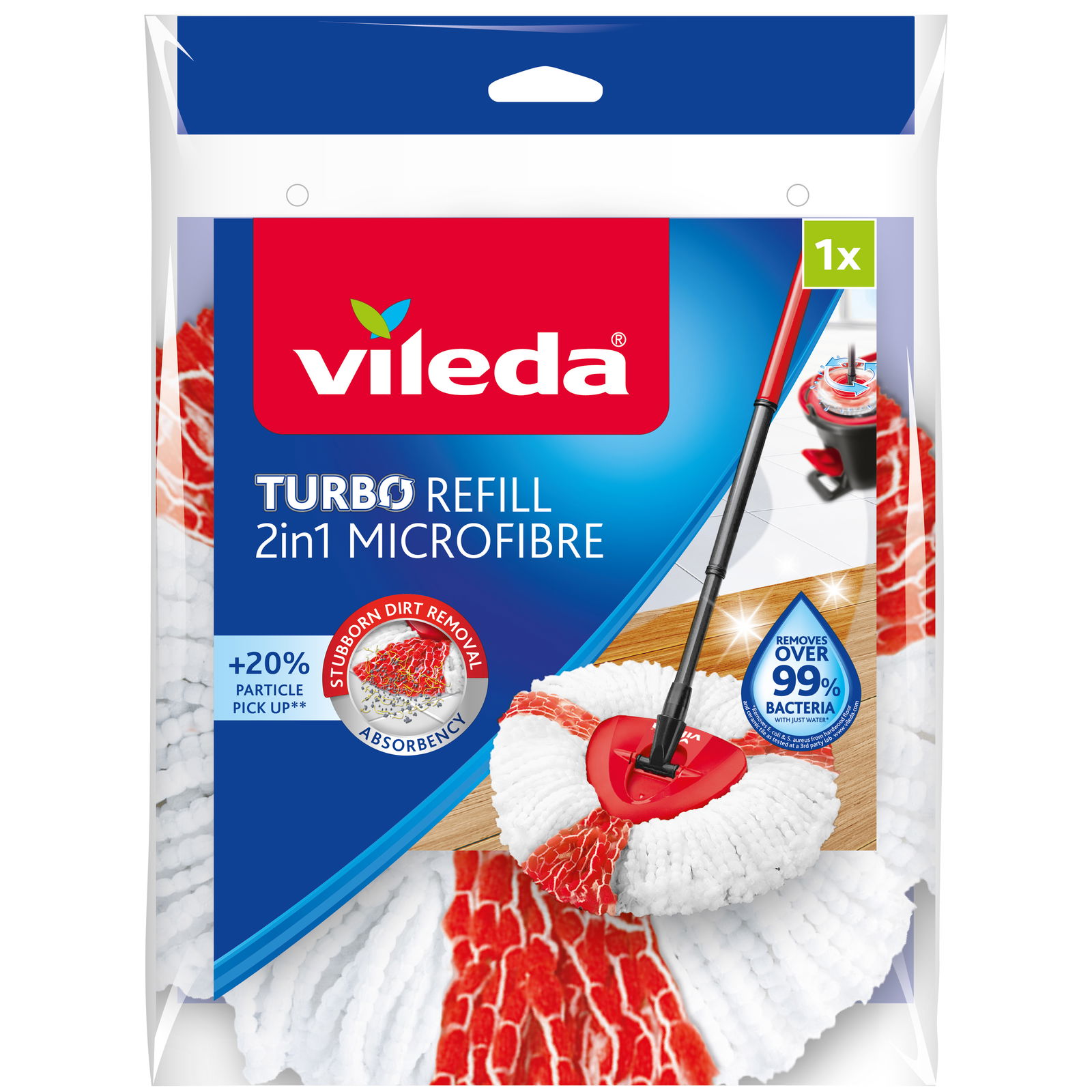 Läs mer om Vileda Turbo Refill 2 in 1 Microfibre