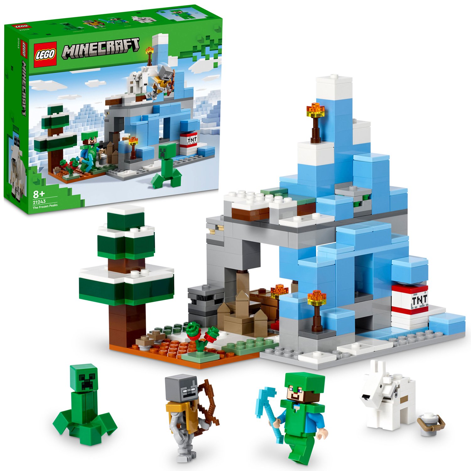 Läs mer om LEGO Minecraft De frostiga bergen 21243