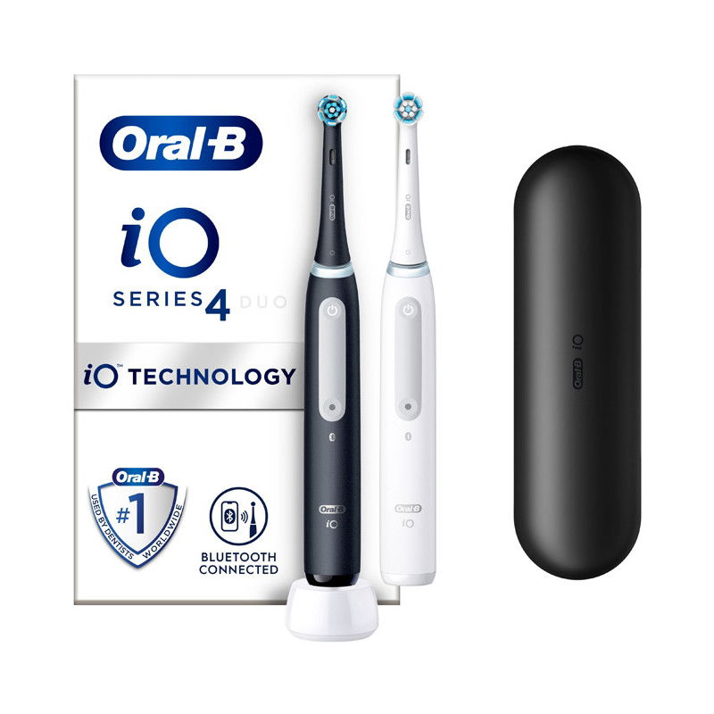 Oral B Eltandborste IO4 Duo Black UCB / White SC