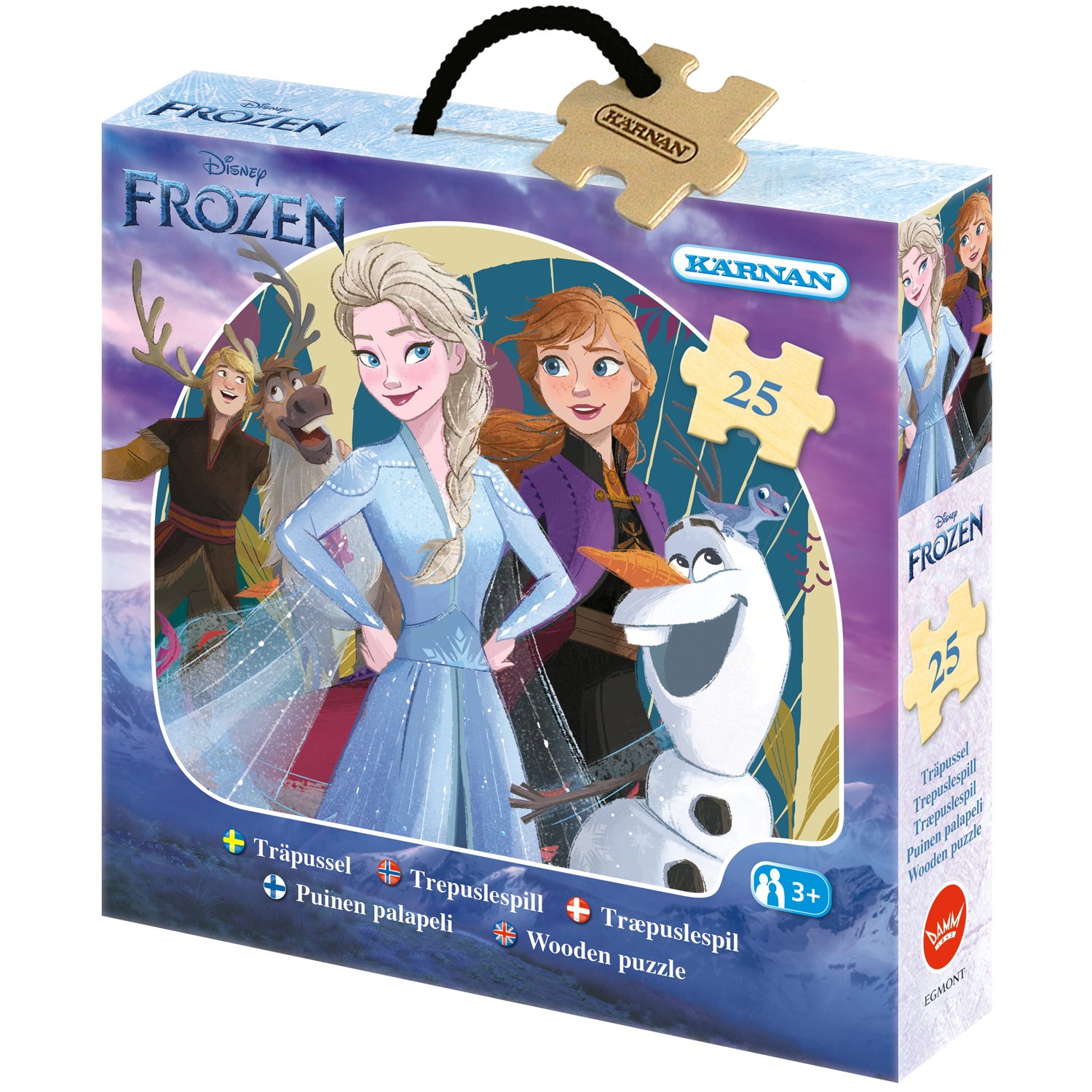 Kärnan Askpussel trä Disney Frozen II