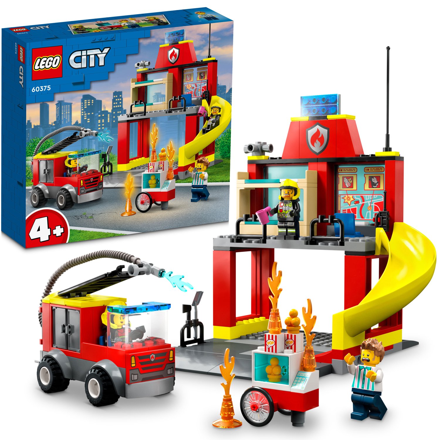 Läs mer om LEGO Brandstation och brandbil 60375