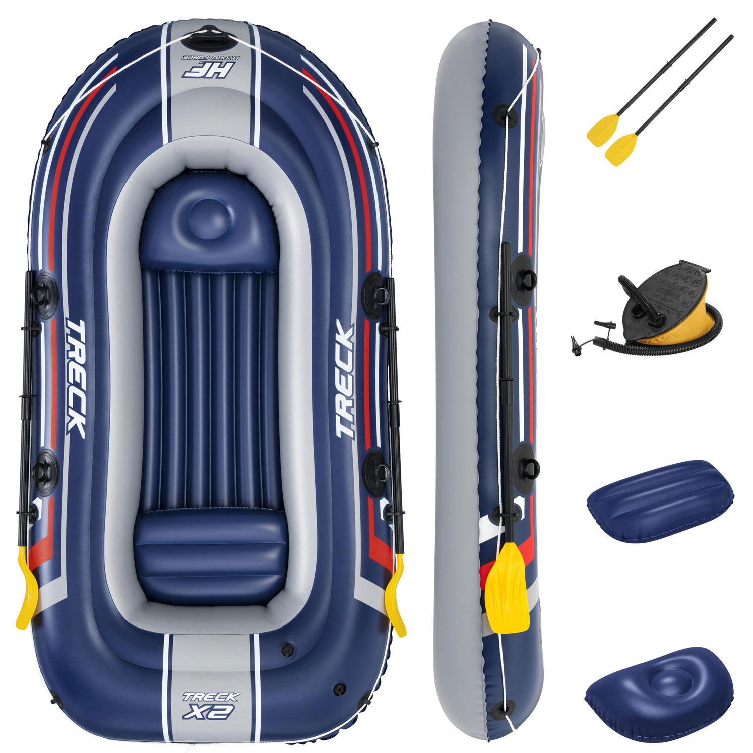 Läs mer om Bestway Hydro Force Treck X2 Set Gummibåt 2.55x1.27m