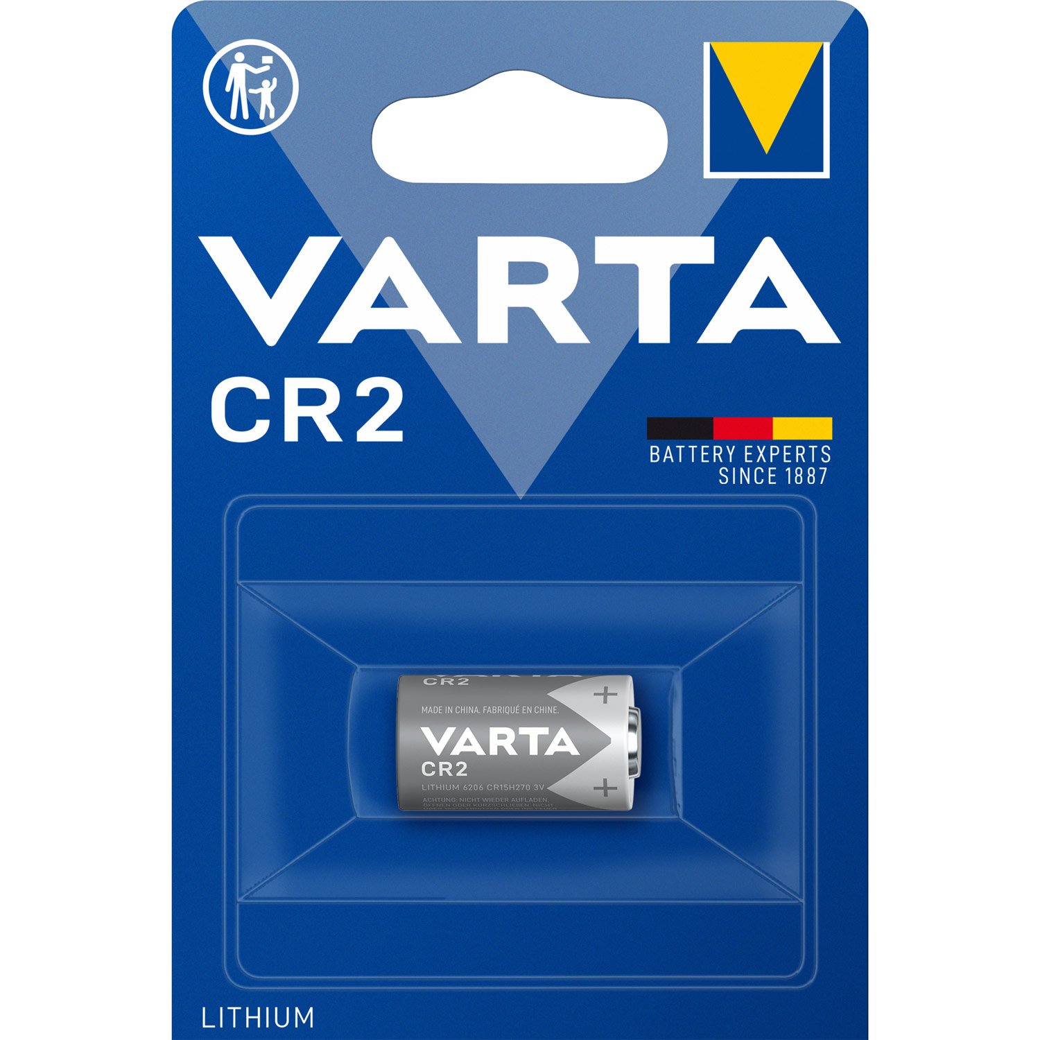 Läs mer om Varta CR2 3V Lithiumbatteri 1-pack