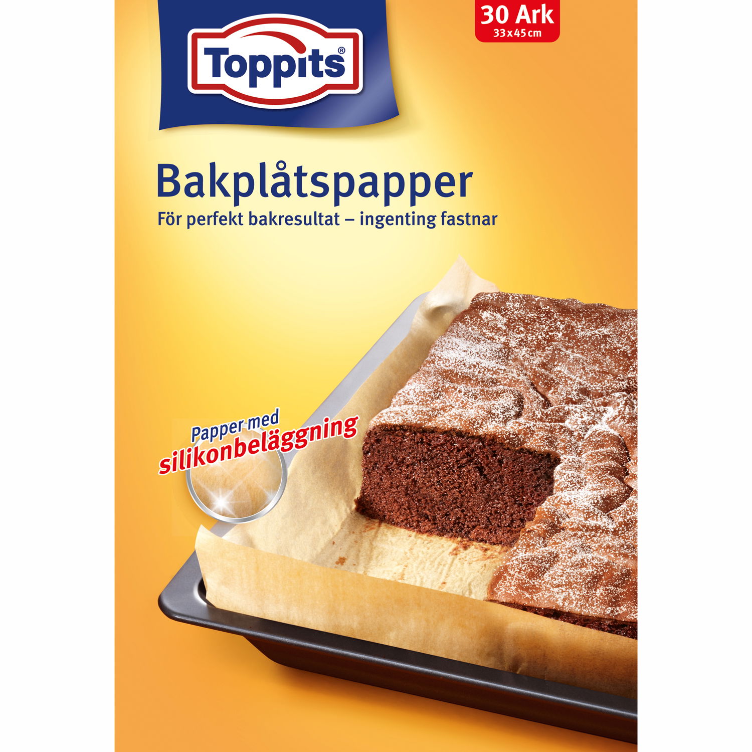 Läs mer om Toppits Bakplåtspapper Ark 33X45cm 30ark 24DFP