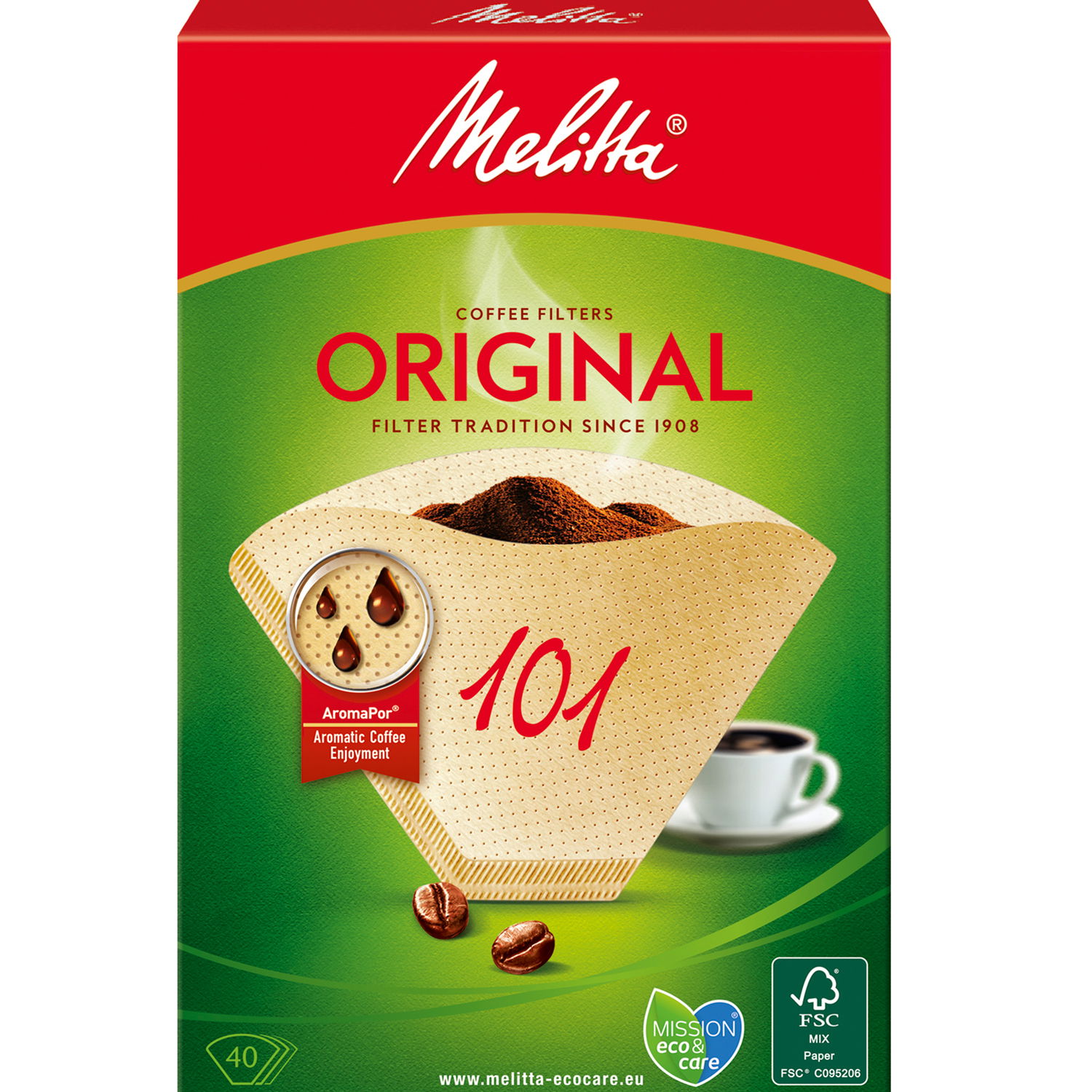 Läs mer om Melitta Kaffefilter 101 40pack (Obs 9st DFP)