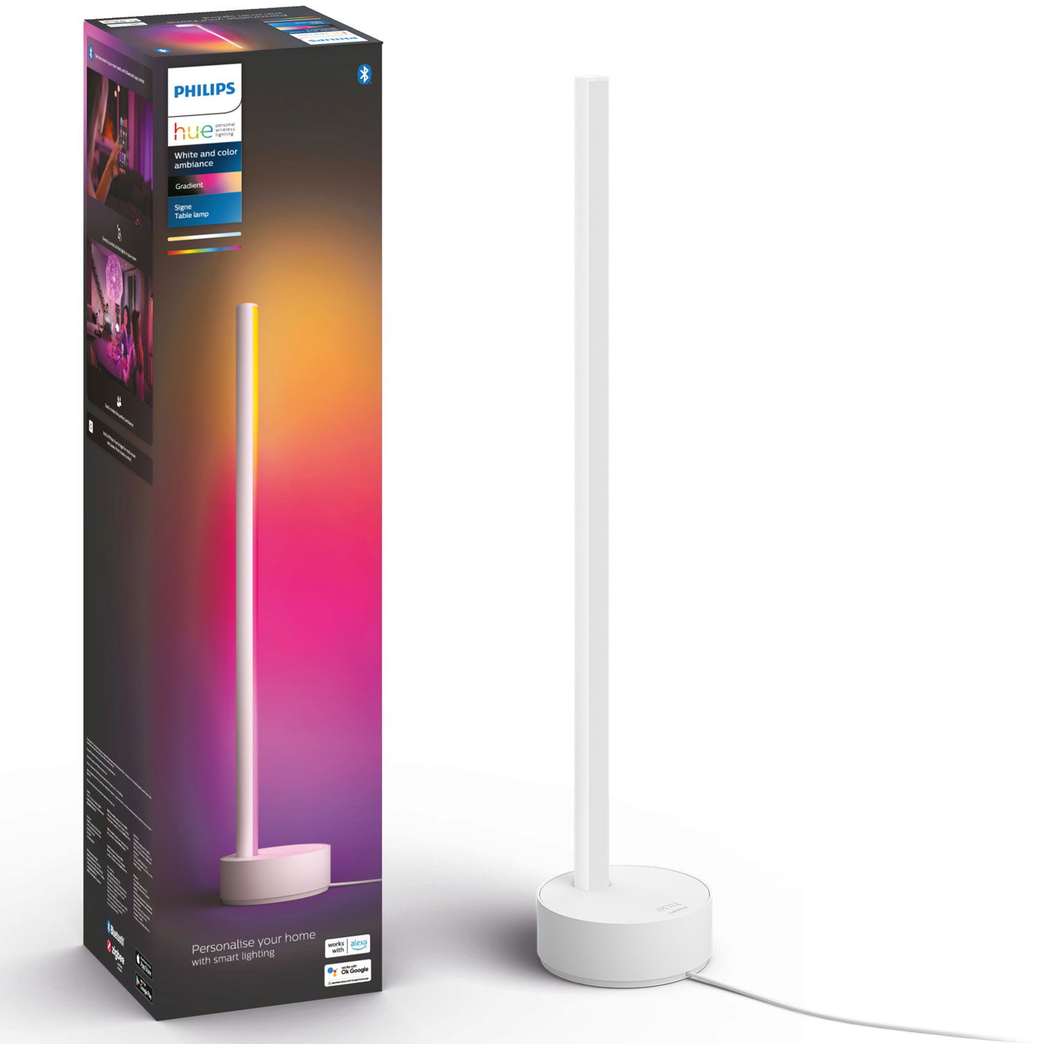 Läs mer om Philips Hue Gradient Signe Bordslampa Wh/Color Vit