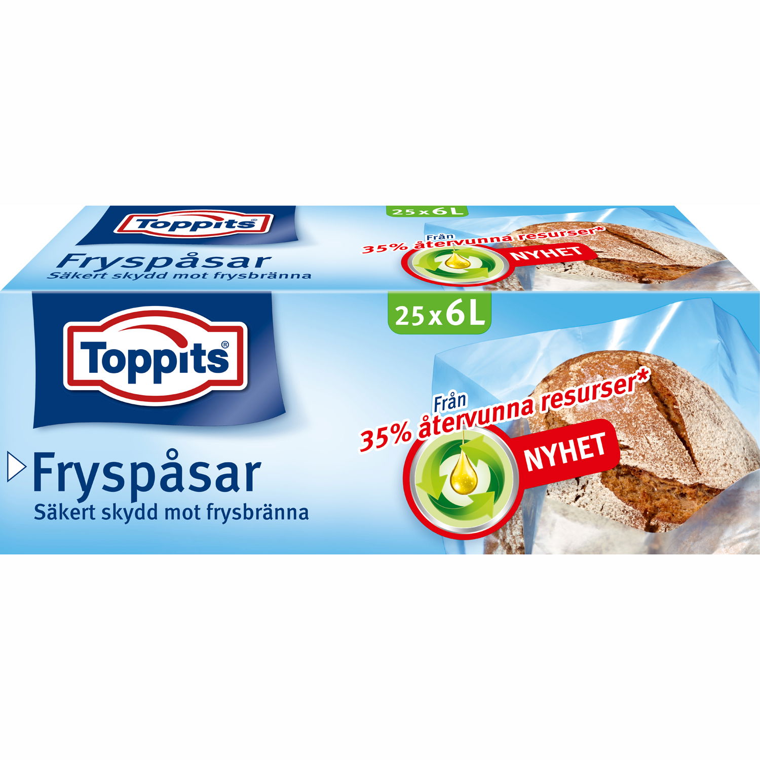 Läs mer om Toppits Fryspåsar 6L 25st