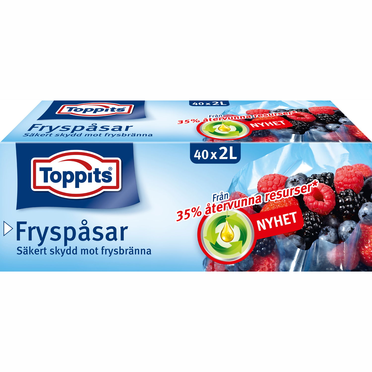 Läs mer om Toppits Fryspåsar 2L 40st