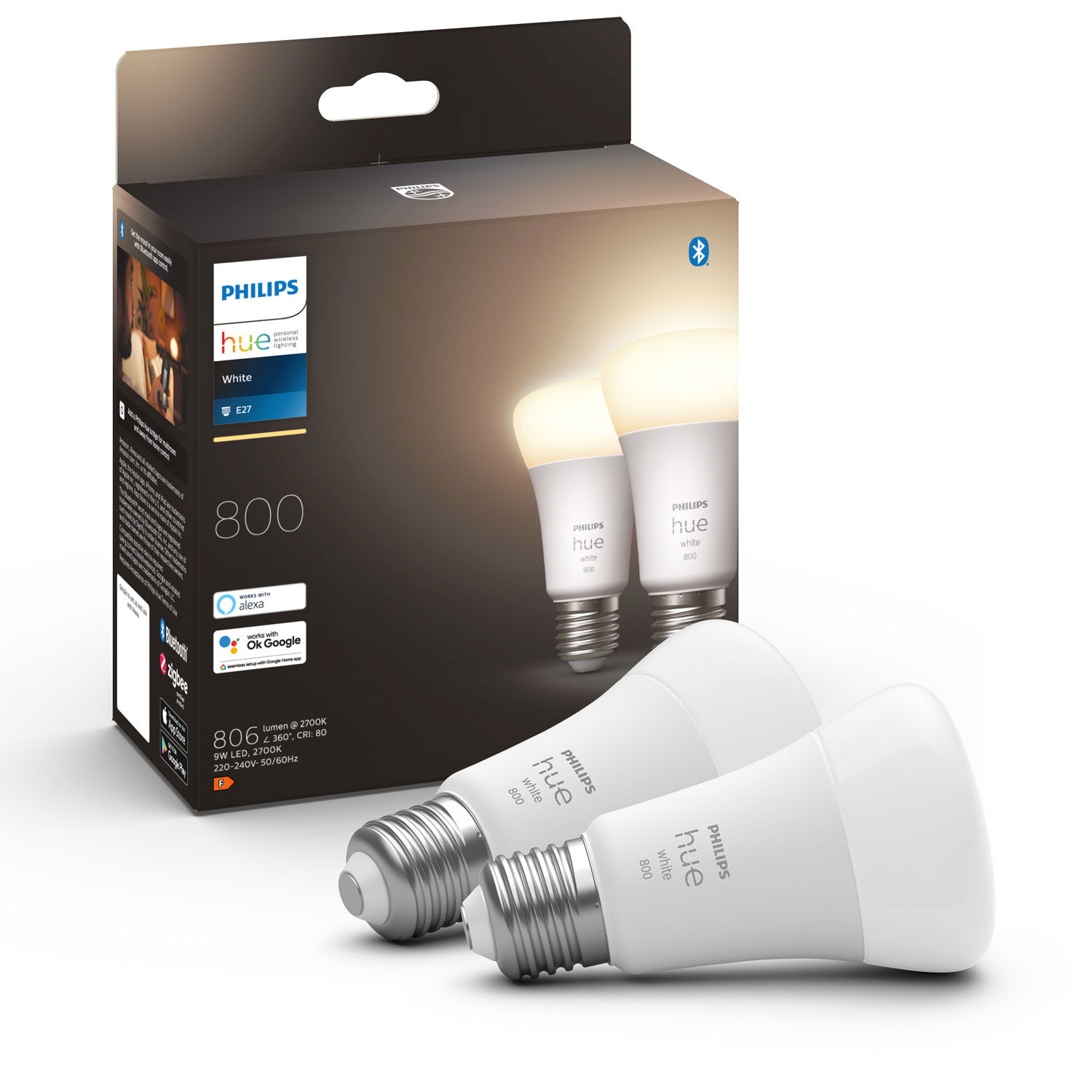 Läs mer om Philips Hue White A60 E27 2-pack