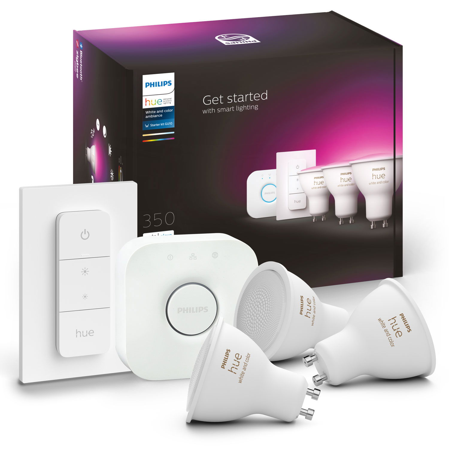 Läs mer om Philips Hue Startkit White/Color 3 x GU10