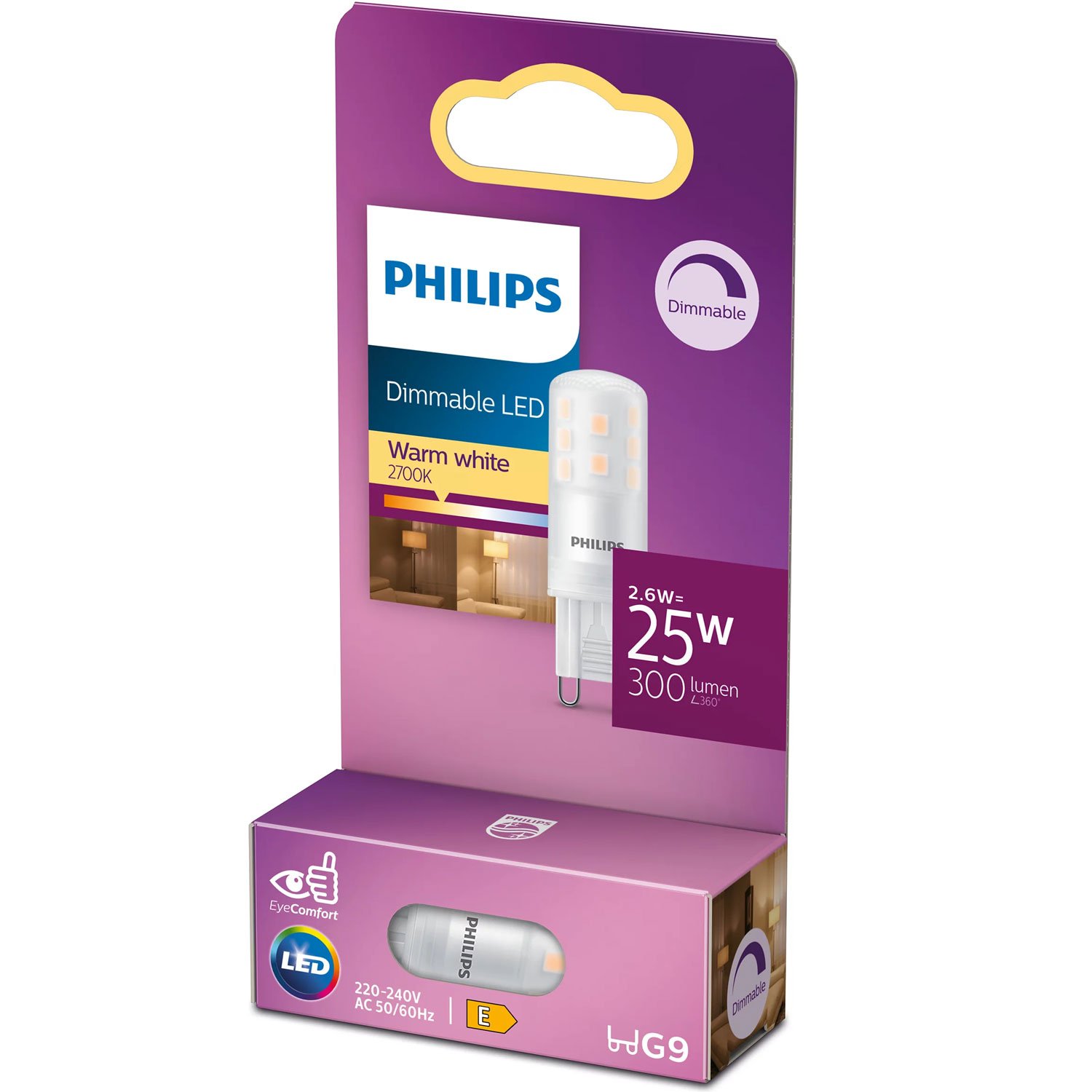 Läs mer om Philips LED G9 Kapsel 25W Dimbar 345lm
