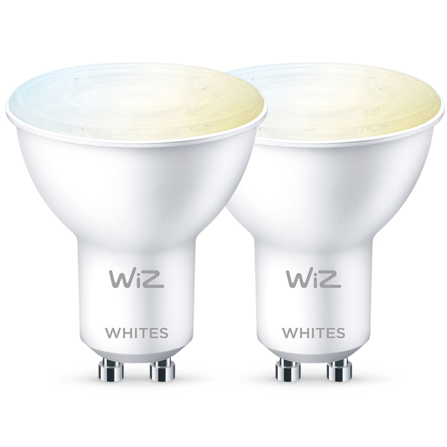 Läs mer om WiZ 2-pack WiFi Smart LED GU10 50W Varm-kallvit