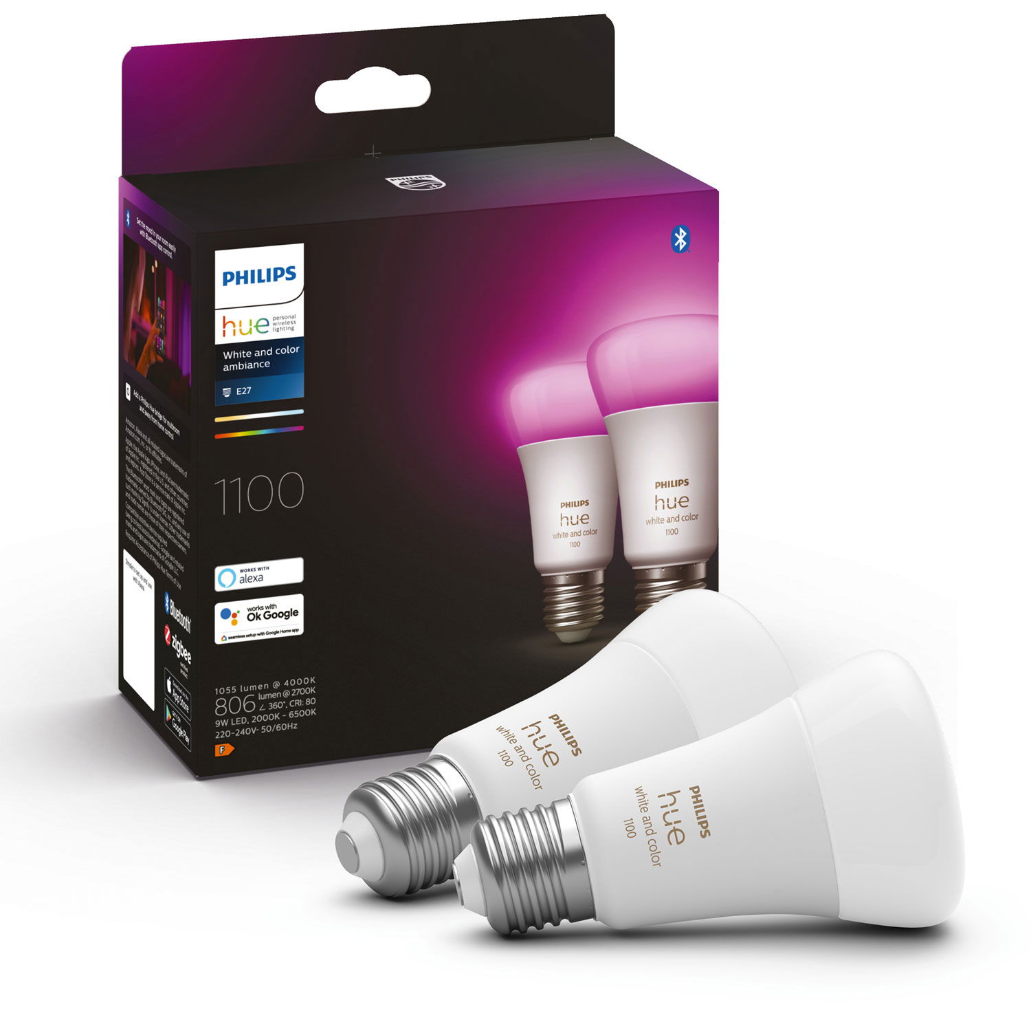 Läs mer om Philips Hue White Color Ambiance E27 1100lm 2-pack