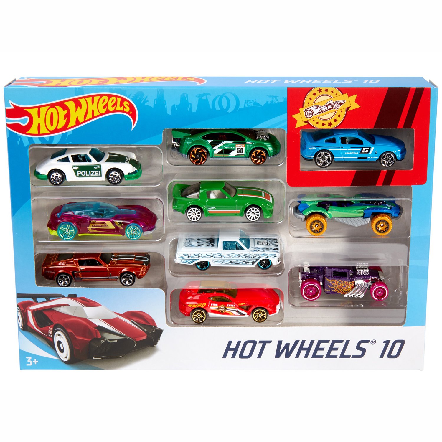 Hot Wheels Bilar 10-Pack