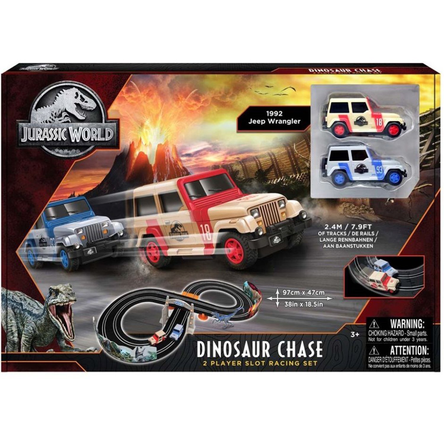 Läs mer om Jurassic World Dinosaur Chase Race Track