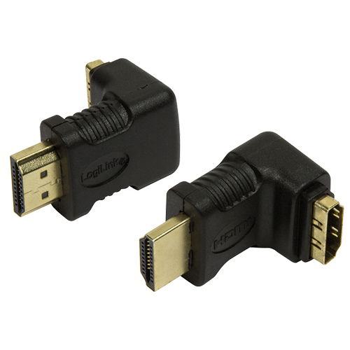 Läs mer om LogiLink Vinklad HDMI-adapter Ha - ho