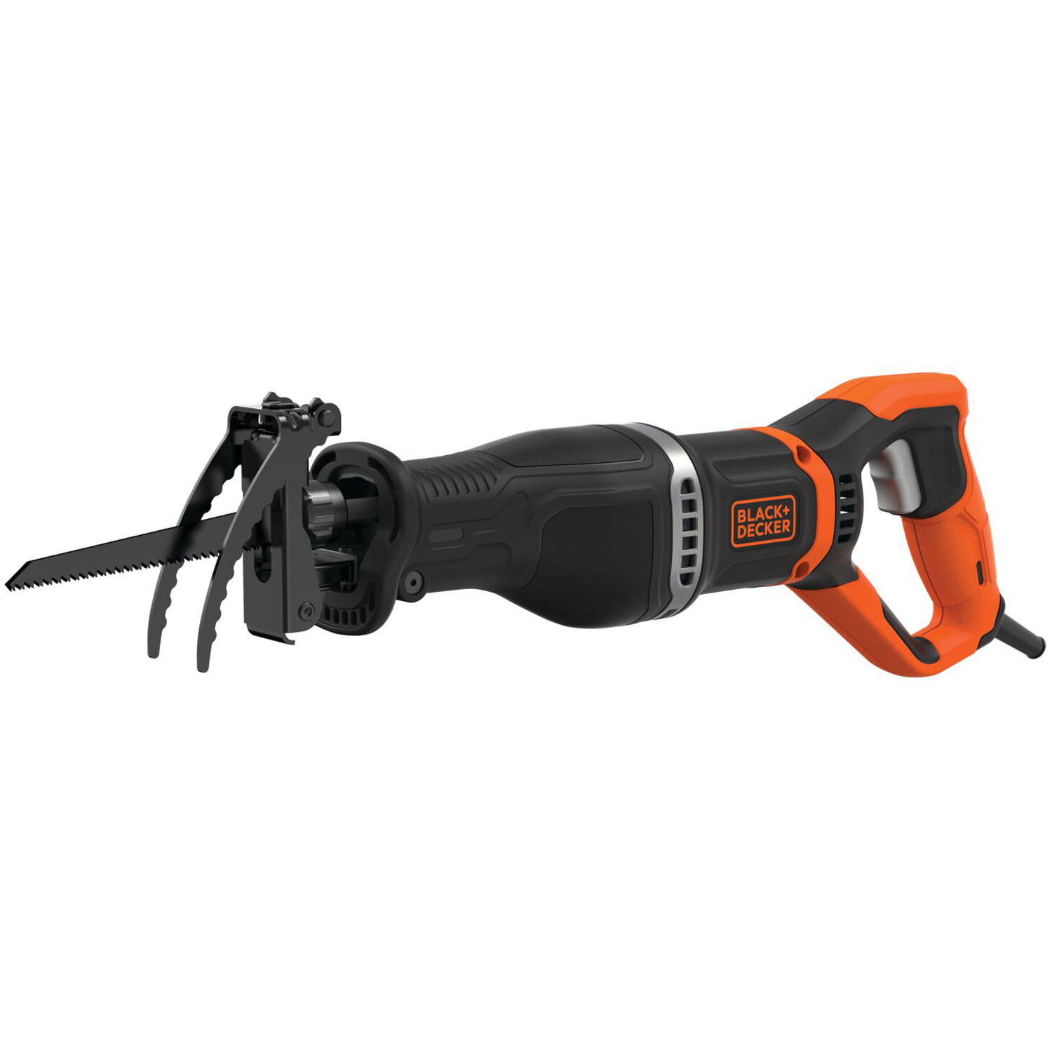 Läs mer om Black & Decker Tiger-/Svärdsåg 750W grenhållare&två sågblad