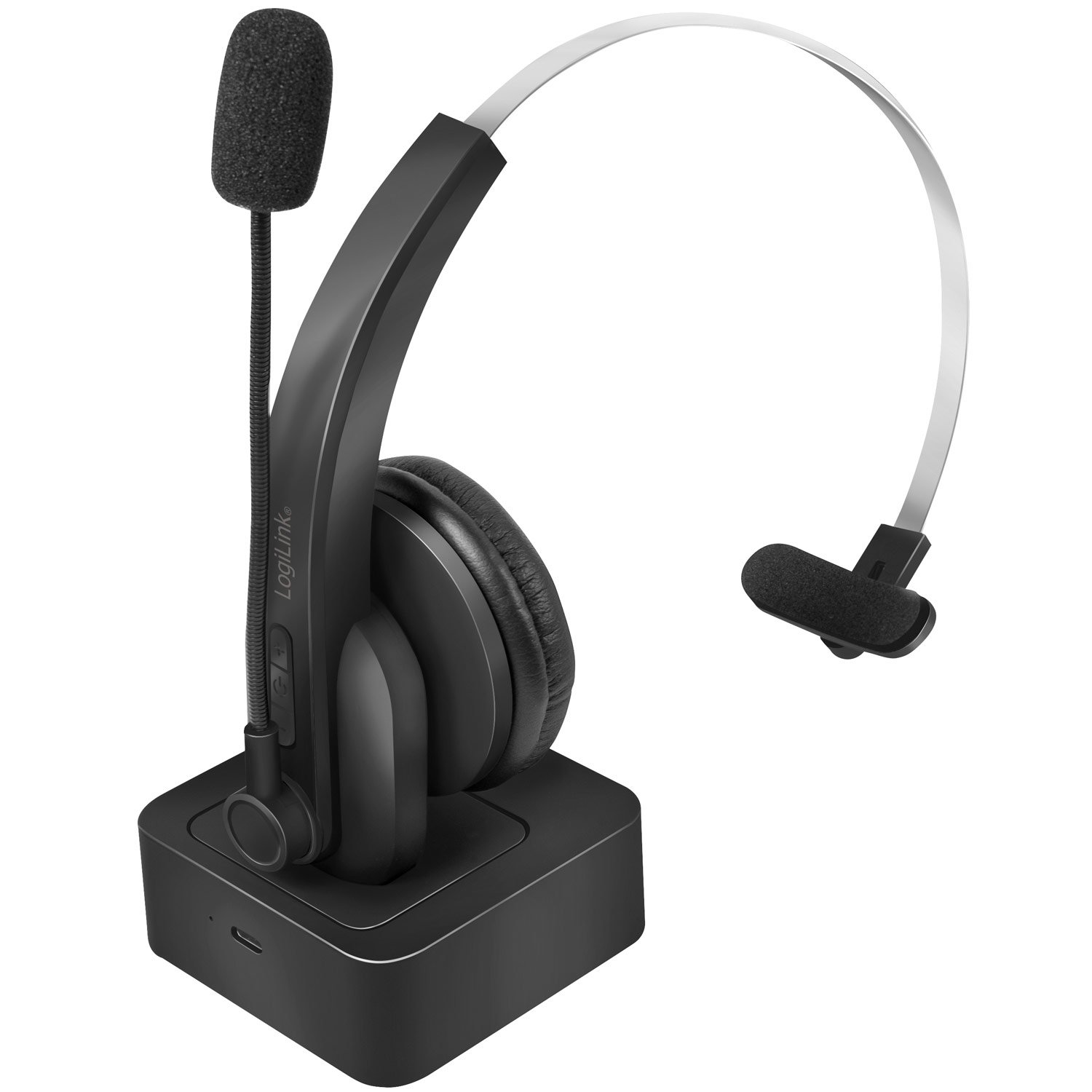 Läs mer om LogiLink Bluetooth-headset Mono inkl laddställ