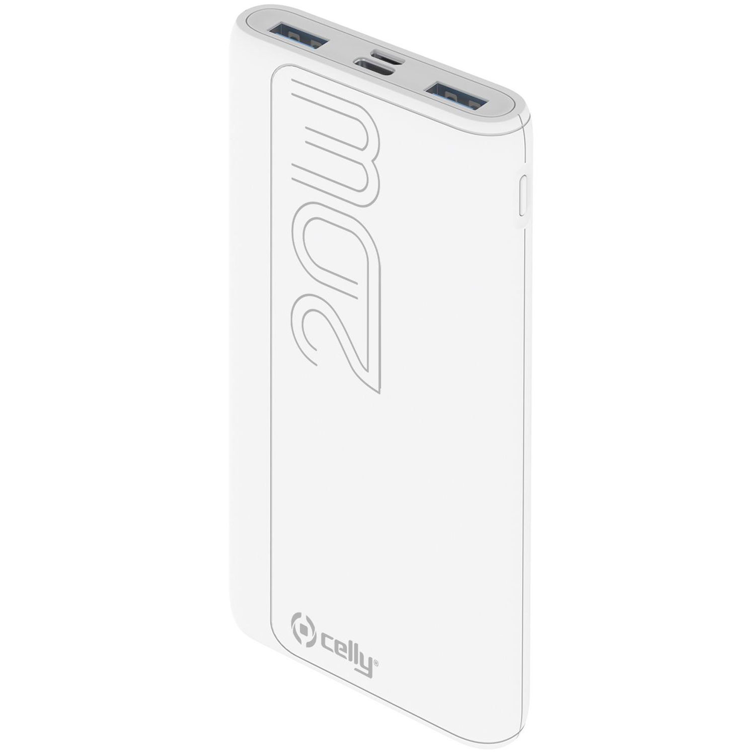 Läs mer om Celly PowerBank PD 20W 10.000 mAh Vit