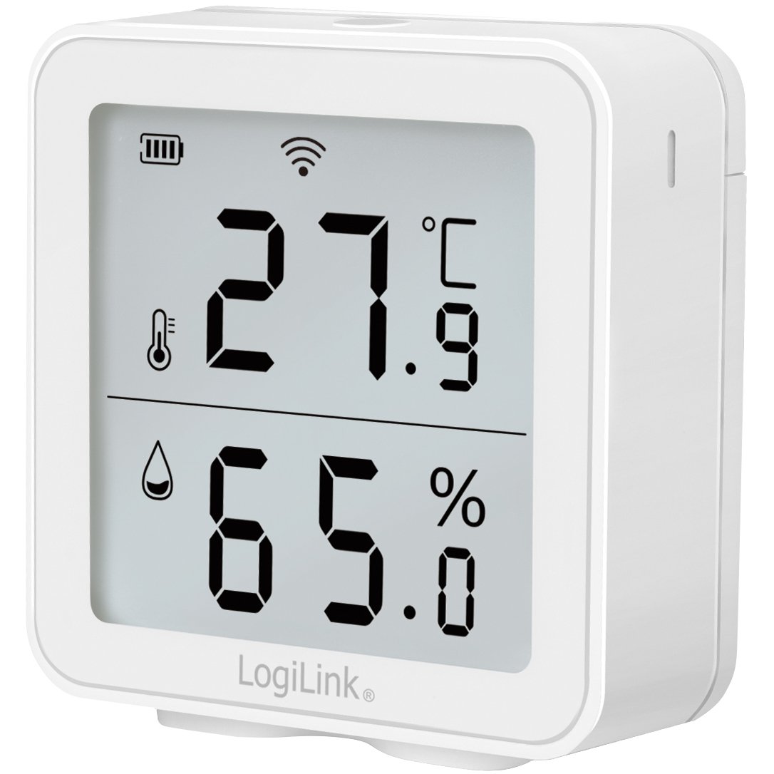 LogiLink Smart Temp- & luftfuktighetssensor Wifi Tuya