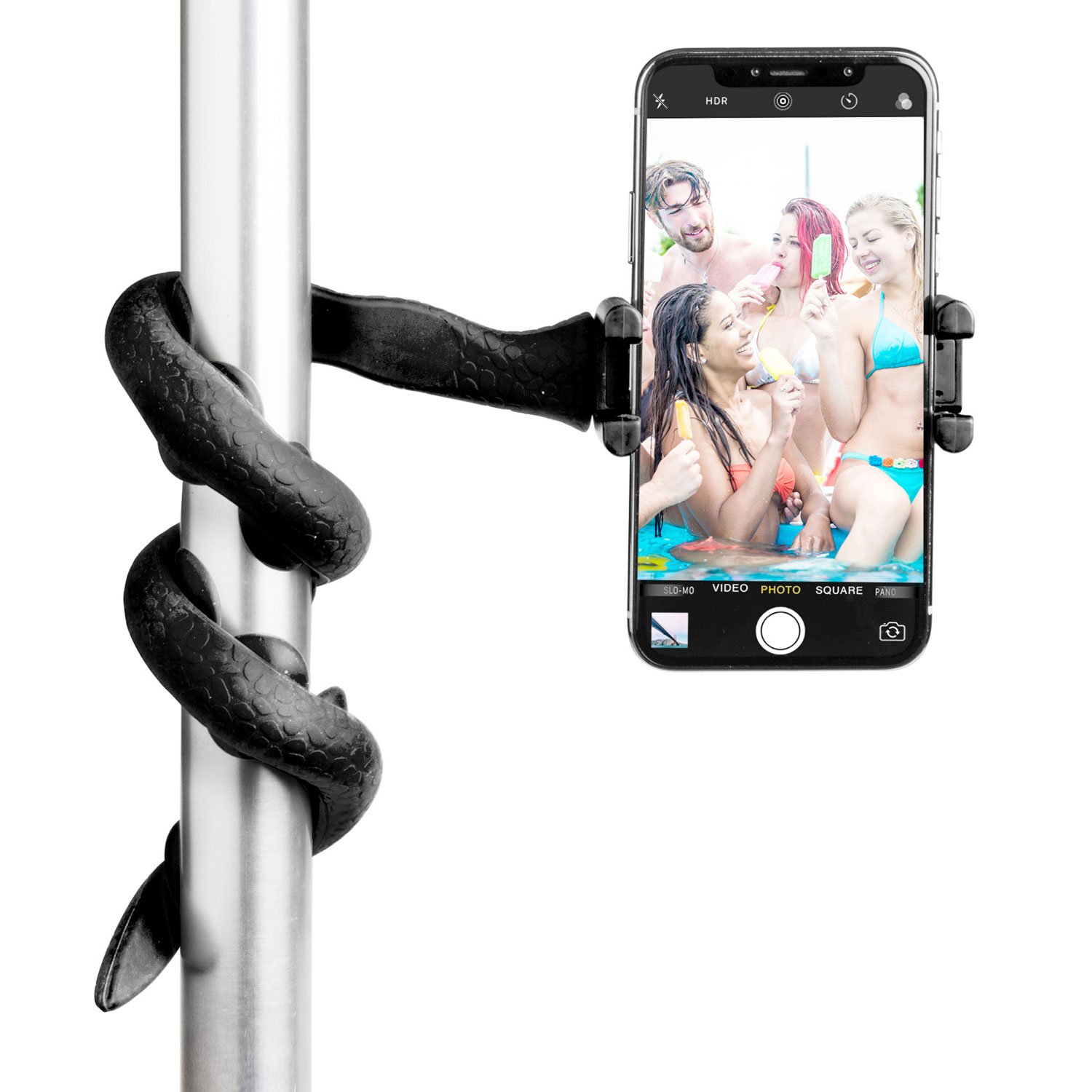 Läs mer om Celly Snake Flexibel selfie-stick Svart