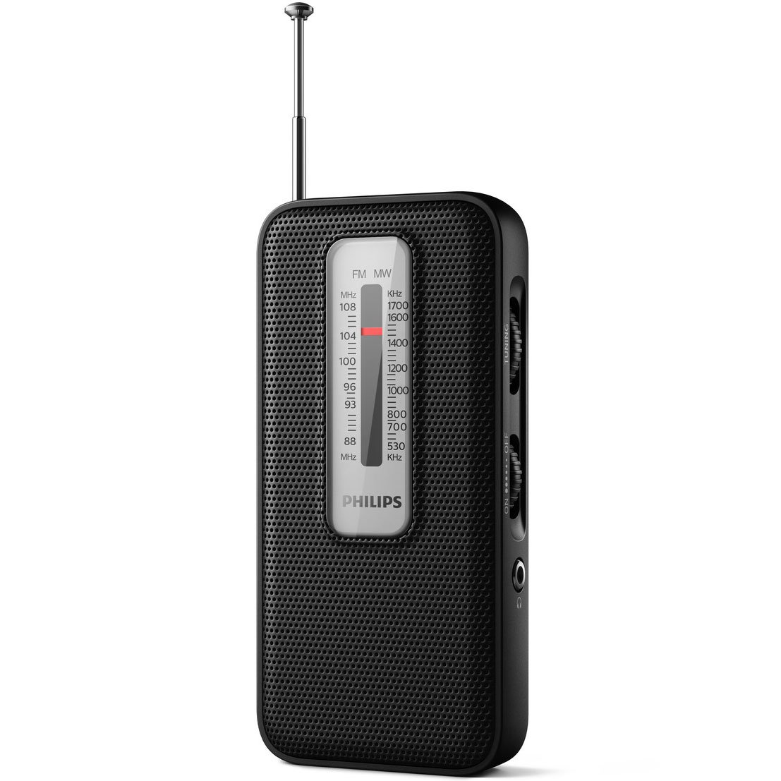 Philips Pocket-radio Batteridriven Svart