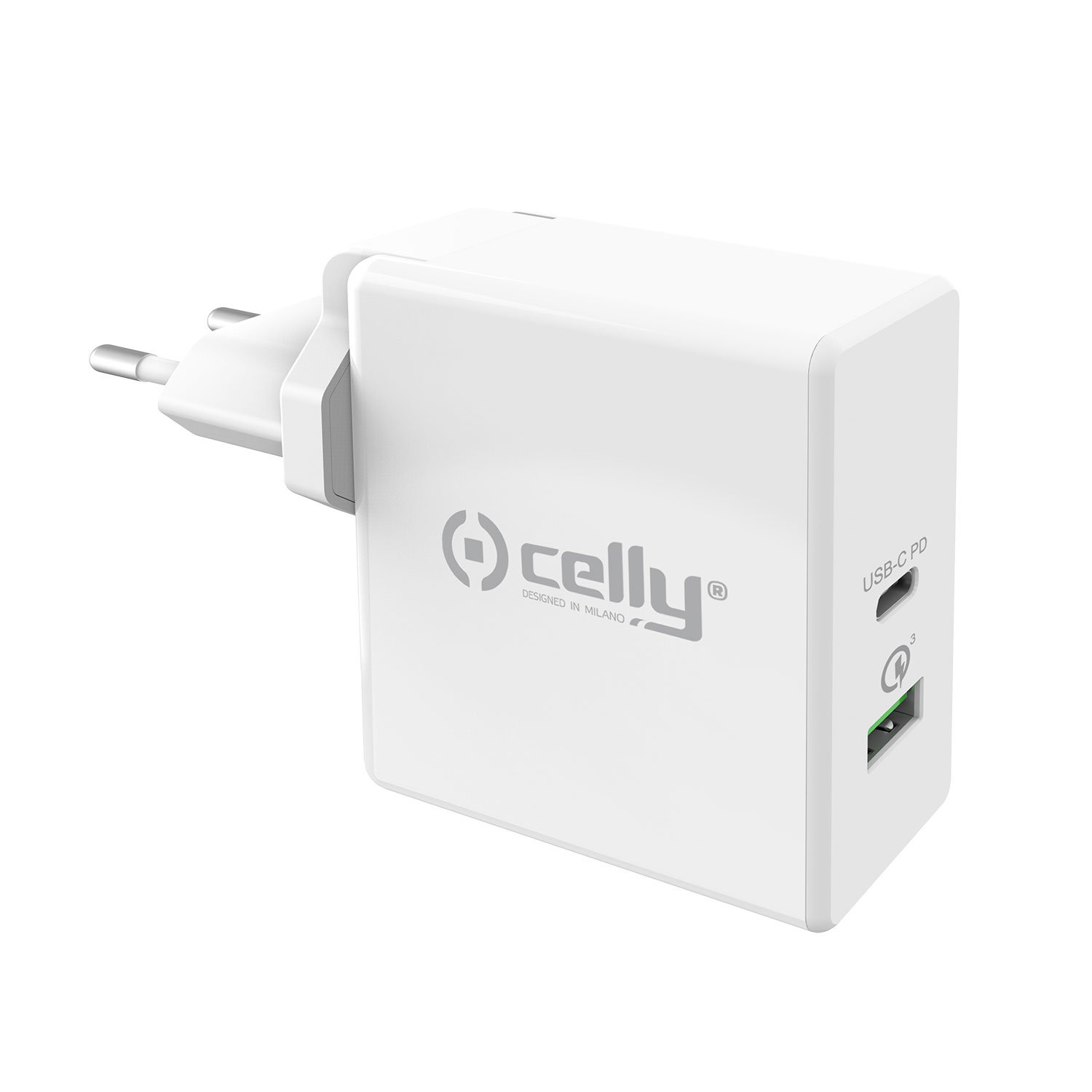 Läs mer om Celly Laddare USB-C PD 30W / QC3.0