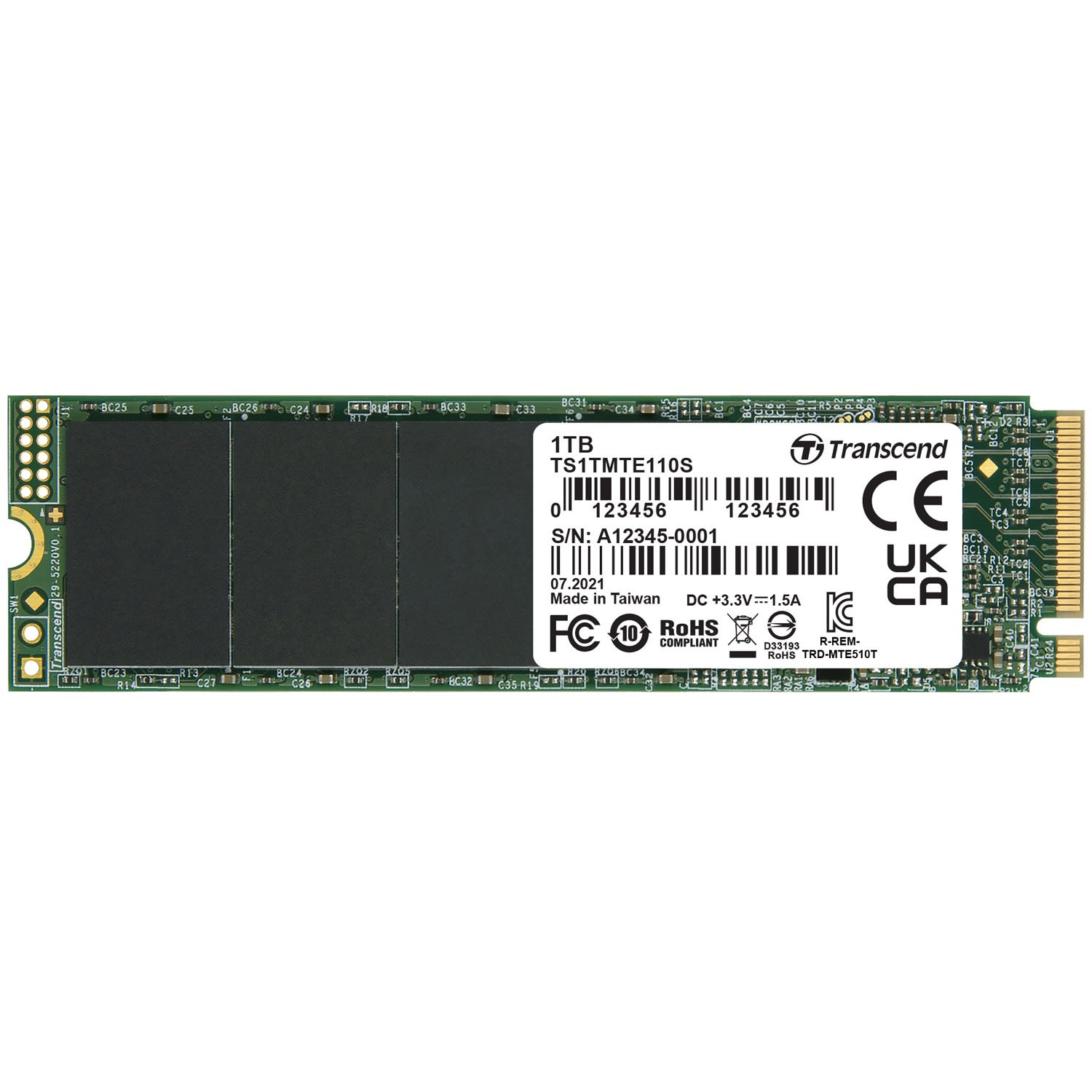 Läs mer om Transcend PCIe M.2 SSD Gen3 x4 NVMe 1TB