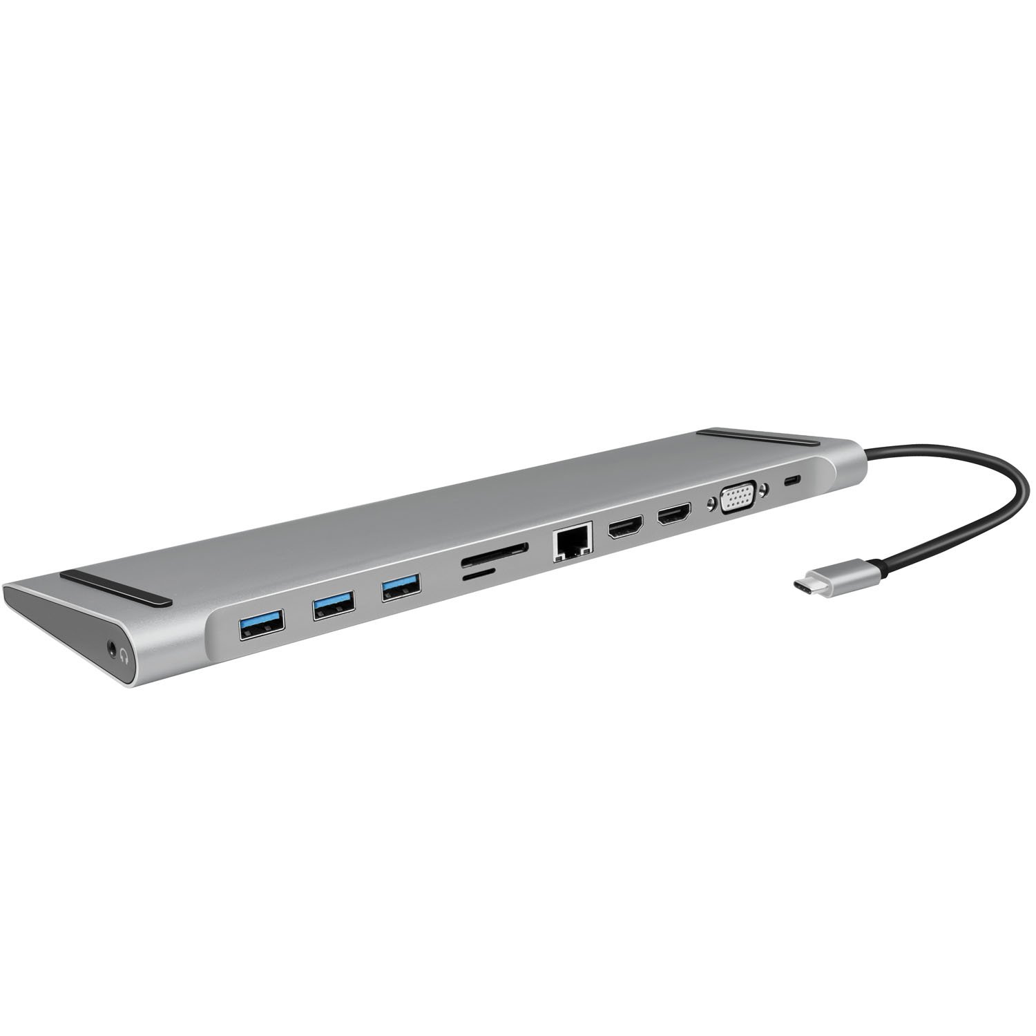 Läs mer om LogiLink USB-C-docka 11-i-1 HDMI/VGA/RJ45/USB-C 100W